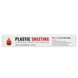 Plastic Overspray Sheeting 12 ft x 400 ft  (.315 mil)