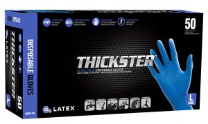 Thickster Powder-Free Latex Disposable Glove Large (50/Box)