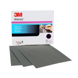 3M Wetordry Abrasive Sheet 1000 Grit 9 in x 11 in (50 sheets)