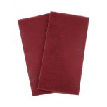 High Teck 6" x 9" Very Fine Red Scuff Pad (20 Pads)